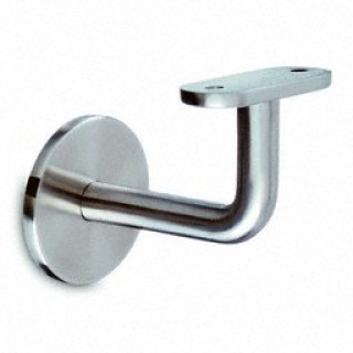 13011100012 Handrail bracket, wall to tube Ø 42,4mm,stainless steel AISI 304 satined