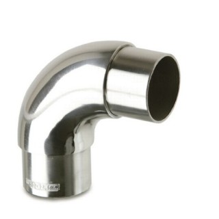 X450 Elbow 90gr for pipe 42.4 x2, 0mm AISI316 - Polished