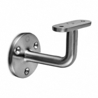 13010000012 Handrail bracket f.flat connection,wall dist. 75mm stainless steel AISI 304 satined