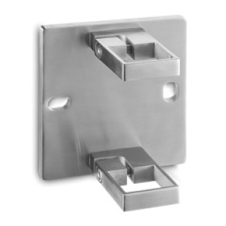 134551-040-12 Side fix baluster bracket, Model 551, 40 x 40 x 2mm stainless stee