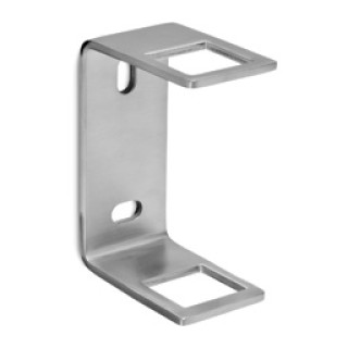 13455004012 Baluster bracket  fascia mount, for square tube 40mm stainl. steel  satined