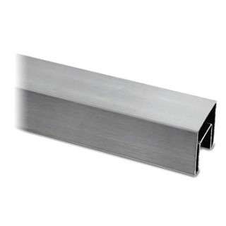 13692004012 Square Handrail Cap, 40mm, U=24x24mm, L=5m, stainless steel AISI 304 satined