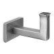 13411100012 Handrail bracket, Wall-tube, squareline, M8 flat, stainless steel AISI 304 satined