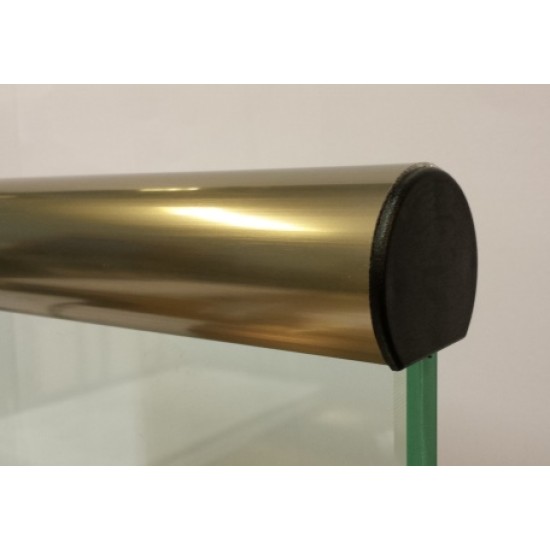 PR-6539-RF Notrör handledare för glas Ø42,5mm L6m Aluminium eloxerad rostfritt stål effekt