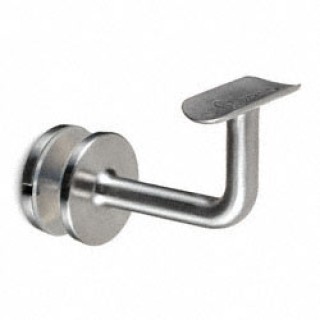 130117-042-12 Handrail bracket for glass assembly, handrail flat for glass 8- 25, stainless steel AISI 304 satined