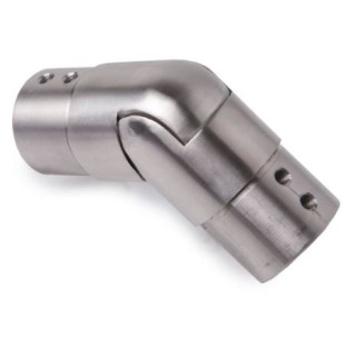 14630204212 Flush elbow 90°, horizontal, 42,4mm, stainless steel AISI 316 satined, for cap rail system