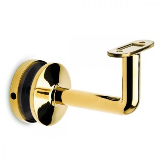 77110121000-22 Handrail Bracket in Brass design Glass thickness 8 - 12,76 mm