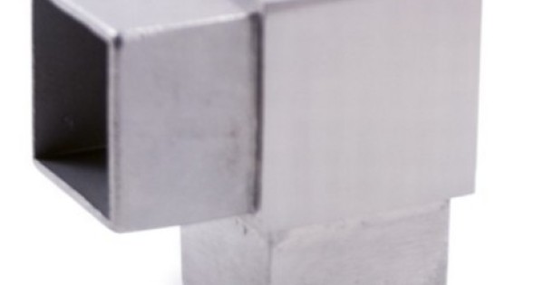 E4711 Rörböj 25x25x2mm 90° AISI316 - Slipad