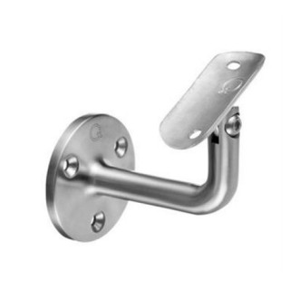 13010204212 Handrail bracket adjustable for flat connection, stainless steel 