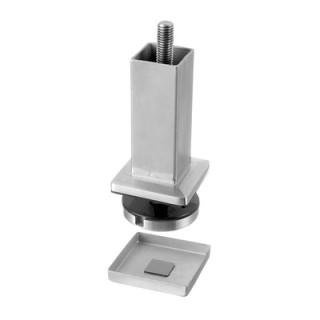 134546-040 Ancoraggio per tubo 40 x 40mm stainless steel 304