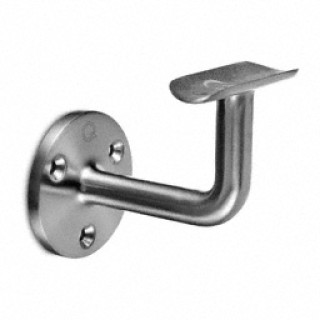 140100-042-12 Handrail br. for tube Ø42,4mm, wall distance 75mm stainless steel AISI 316 satined