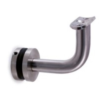 E022/S1 Handrail Support Hook O33 0.7 to 42, 4mm AISI303 - Ground, 8/22mm