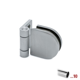 41020200010 Flat Hinge Glass/Wall for glass thickness 6-10 mm Chrome design