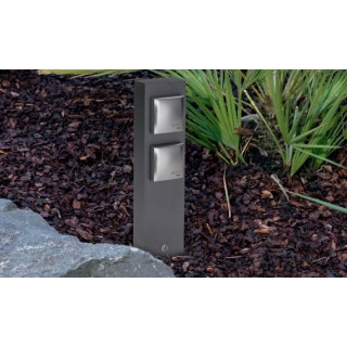 624400 Bollard with Electrical outlet in aluminium and cast aluminium