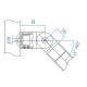 E1520120  Justerbart fäste Ø42,4x2,0mm AISI316- Slipad