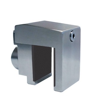 E3500110 Easy Hold  glass-fr.  mount. in front of post,horiz., stainless st. 316 satined