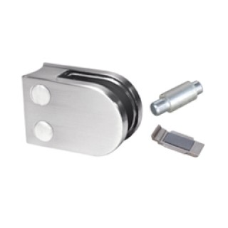 GC213XX42M Glass clamp mod. 25, stainless steel mirror, for tube 42,4 mm 316