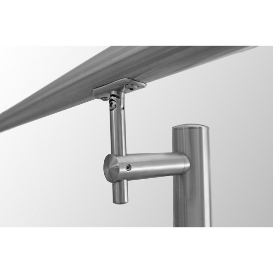 13013504212  Handrail bracket variable, Off-axis handrail bracket stainless steel AISI 304 satined