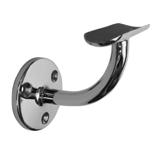 X14011104210 Handrail bracket, wall to handrail Ø 42,4mm, stainless steel AISI 316 mirror polished