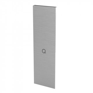 168233-02-18 End Plate for Stairs - Fascia Mount - Frameless Smart Glass Balustrade