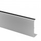168235-050-18  Täckskena i aluminium förmonterad, L 5m för sidomontage Easy Glass Smart , borstad aluminium, anodiserad
